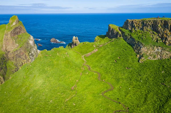 Вид на острів Mykines на Фарерських островах, Північна Атлантика — стокове фото