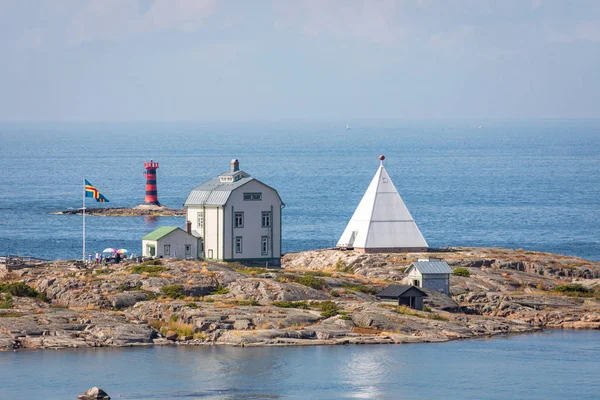 Kobba Klintar, stara stacja pilotowa w archipelagu Wysp Alandzkich z CA — Zdjęcie stockowe