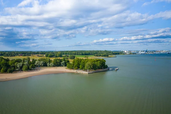 stock image Aerial view of Ruissalo island. Turku. Finland. Nordic natural l