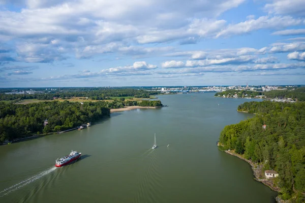 Vista aérea de la isla Ruissalo. Turku. Finlandia. Nórdico natural l —  Fotos de Stock