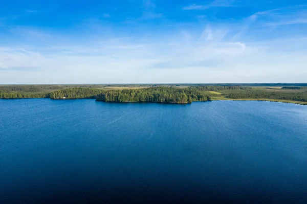 Aerial view of Kurjenrahka National Park. Turku. Finland. Nordic — Stock Photo, Image