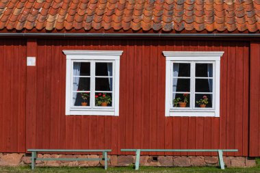 Aland adaları Jan Karlsgarden açık hava müzesi, Finlandiya. M