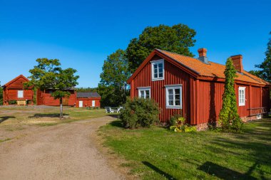 Aland adaları Jan Karlsgarden açık hava müzesi, Finlandiya. M