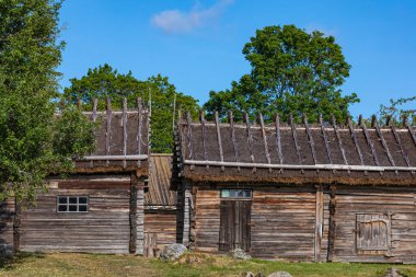 Aland adaları Jan Karlsgarden açık hava müzesi, Finlandiya. M