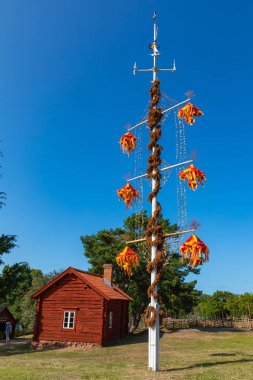 Aland adaları Jan Karlsgarden açık hava müzesi, Finlandiya. M