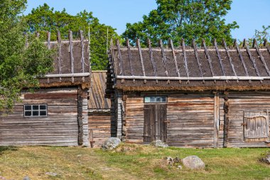 Aland adaları Jan Karlsgarden açık hava müzesi, Finlandiya. M