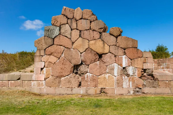 Historical fortified site of Bomarsund. Ruins of fortress. Finla — Stock Photo, Image