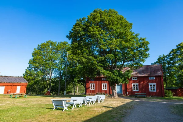 Jan Karlsgarden skansen na Wyspach Alandzkich, Finlandia. W m — Zdjęcie stockowe