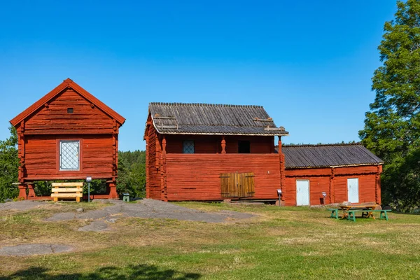 Jan Karlsgarden openluchtmuseum op de Aland-eilanden, Finland. De m — Stockfoto