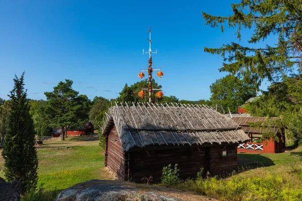 Jan Karlsgarden Museu ao ar livre nas ilhas Aland, Finlândia. O m — Fotografia de Stock
