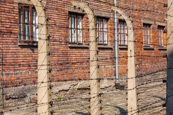 Auschwitzi-Birkenau, Lengyelország-augusztus 12, 2019: Holocaust Memorial — Stock Fotó