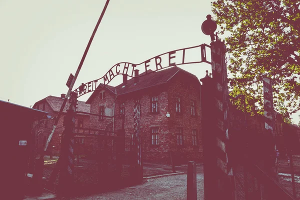 Auschwitz-birkenau, polen - 12. August 2019: Holocaust-Mahnmal — Stockfoto