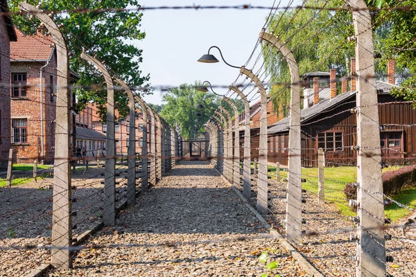 AUSCHWITZ-BIRKENAU, POLÓNIA - 12 de agosto de 2019: Memorial do Holocausto — Fotografia de Stock