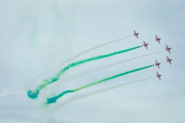 Gdynia, Pomorskie, Polonya - 17 Ağustos 2019: Suudi Hawks Aer