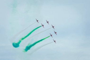 Gdynia, Pomorskie, Polonya - 17 Ağustos 2019: Suudi Hawks Aer