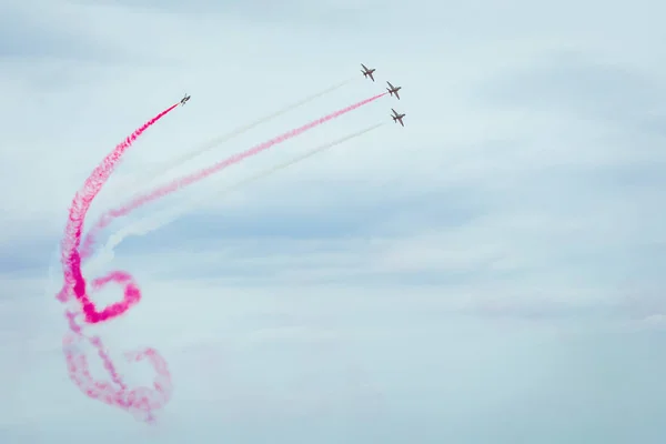 Gdynia, Pomorskie, Polonia - 17 de agosto de 2019: The Saudi Hawks Aer — Foto de Stock