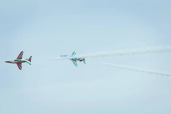 Gdynia, Pomorskie, Polonia - 17 de agosto de 2019: The Saudi Hawks Aer —  Fotos de Stock
