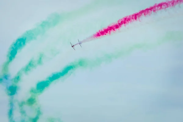 Gdynia, Pomorskie, Polonia - 17 de agosto de 2019: The Saudi Hawks Aer — Foto de Stock