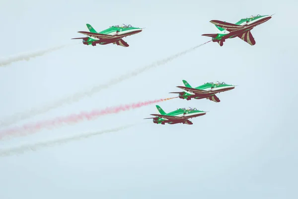 Gdynia, Pomorskie, Poland - August 17, 2019: The Saudi Hawks Aer — Stock Photo, Image