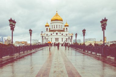 Moskova, Rusya - 16 Eylül 2019: Sav Mesih Katedrali