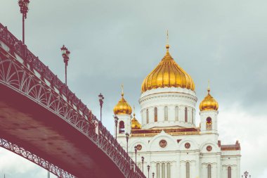 Moskova, Rusya 'daki Kurtarıcı İsa Katedrali. 