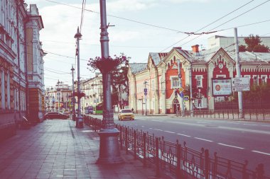 Irkutsk, Rusya - 08 Eylül 2019: Tarihi şehir merkezi