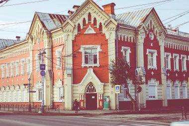 Irkutsk, Rusya - 08 Eylül 2019: Tarihi şehir merkezi
