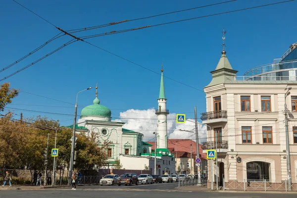 Kazan, Rusya - 08 Eylül 2019: Kazan şehir manzarası, Tataristan — Stok fotoğraf