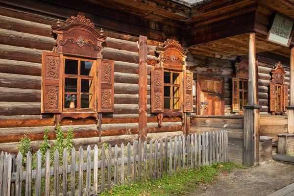 塔尔西建筑-Et的传统西伯利亚木屋 — 图库照片