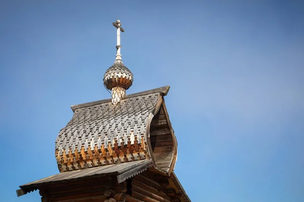 Traditional Siberian wooden house in the Taltsy Architectural-Et — Stock Photo, Image