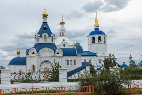 ULAN UDE, RUSSIA - SEPTEMBER 06, 2019: Cathedral of Our Lady of 