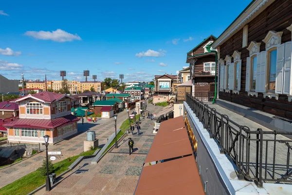 IRKUTSK, RUSSIE - 08 SEPTEMBRE 2019 : 130 Kvartal quarter (Irkuts — Photo