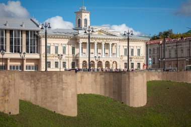 Tomsk, Rusya - 13 Eylül 2019: Geleneksel mimari 