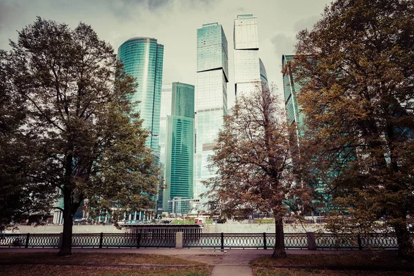 Μόσχα, Ρωσία-20 Σεπτεμβρίου, 2019: Μόσχα Σίτι. Θέα της οροφής — Φωτογραφία Αρχείου