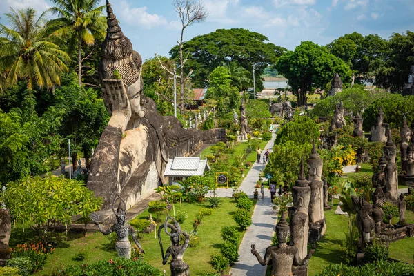 Buddha park Xieng Khouane in Vientiane, Laos. Famous travel tour — Stock Photo, Image