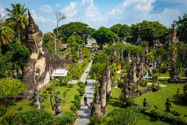 Buddha park Xieng Khouane in Vientiane, Laos. Famous travel tour — Stock Photo, Image