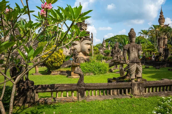 Buddha park Xieng Khouane i Vientiane, Laos. Berömd resa — Stockfoto