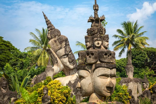 Buddha park Xieng Khouane i Vientiane, Laos. Berömd resa — Stockfoto