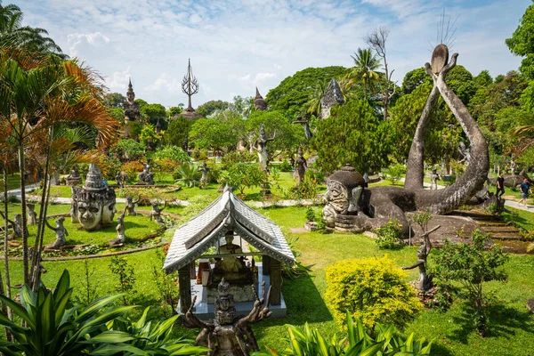 Buddha park Xieng Khouane i Vientiane, Laos. Berömd resa — Stockfoto