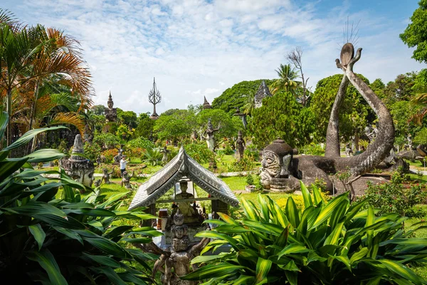 Buddha park Xieng Khouane i Vientiane, Laos. Berömd resa — Stockfoto