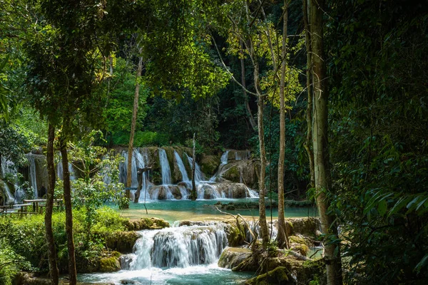 ラオスのルアンパバーン県のTad Sae滝. — ストック写真
