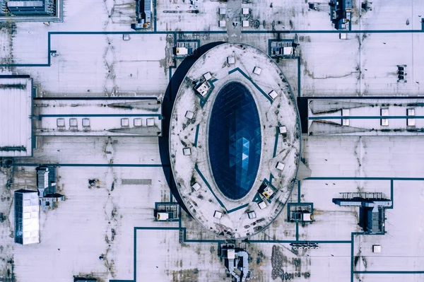 Dach Einkaufszentrum Luftaufnahme — Stockfoto