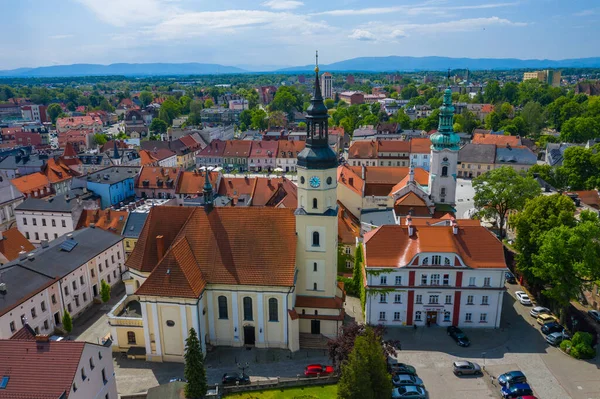 Pszczyna Poland Haziran 2020 Avrupa Nın Tarihi Kentindeki Ana Pazar — Stok fotoğraf