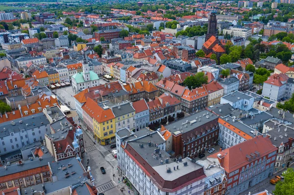 Gliwice ポーランド 2020年6月4日 旧市街地の空中写真 ポーランド シレジア — ストック写真