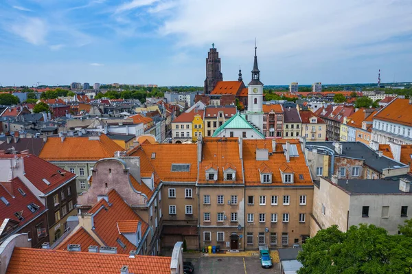 Gliwice Polonia Giugno 2020 Veduta Aerea Del Centro Storico Gliwice — Foto Stock