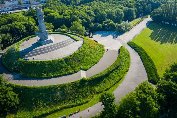 Gdansk Poland June 2020 Aerial View Westerplatte Monument Memory Polish — Stock Photo, Image