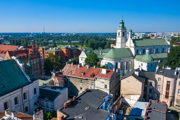 Kom Igen Polen Flygfoto Över Gamla Stan Turistisk Centrum Lublin — Stockfoto