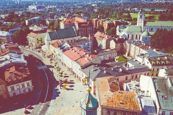 Lublin Polônia Vista Aérea Cidade Velha Centro Turístico Cidade Lublin — Fotografia de Stock