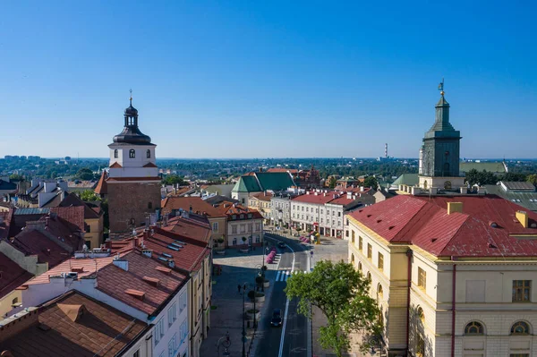 Lublin Poland Aerial View Old Town Touristic City Center Lublin — Stock Photo, Image