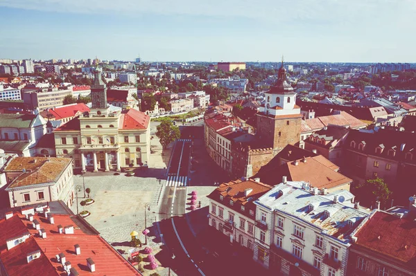 Lublin Poland Aerial View Old Town Touristic City Center Lublin — Stock Photo, Image